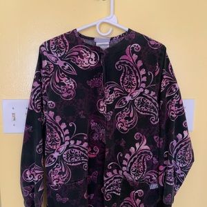 Long sleeve scrub jacket